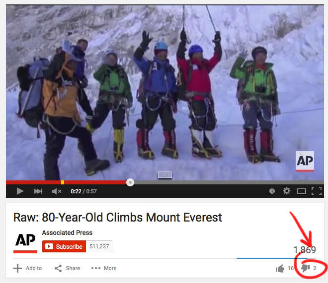 old man climbs Everest