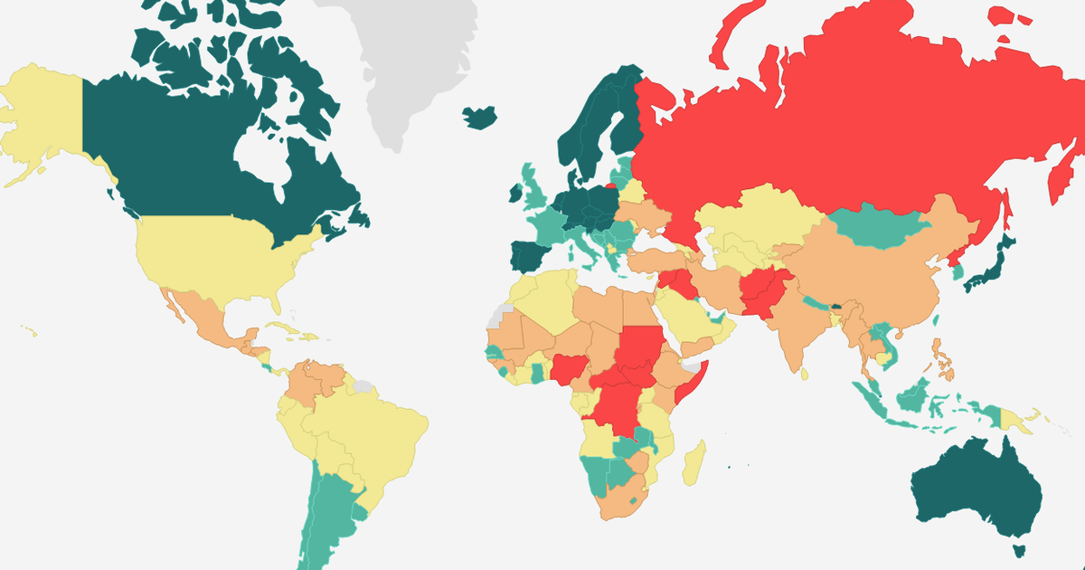 Most Peaceful And Dangerous Countries Global Peace Index Ranks The   Tmg Facebook Social 