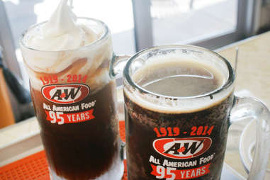 Root beer floats