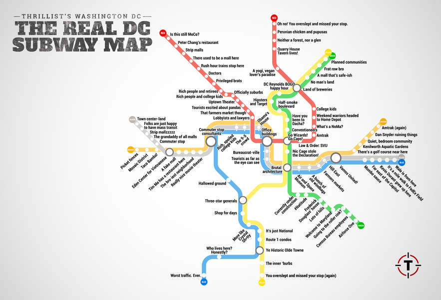 Dc Metro Map 2021 Judgmental Washington Dc Metro Map - Thrillist