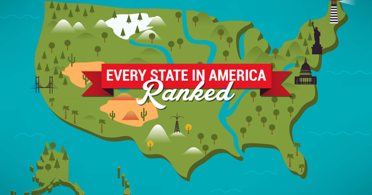 Ranking All 50 Usa States From Best To Worst Best State In America Thrillist