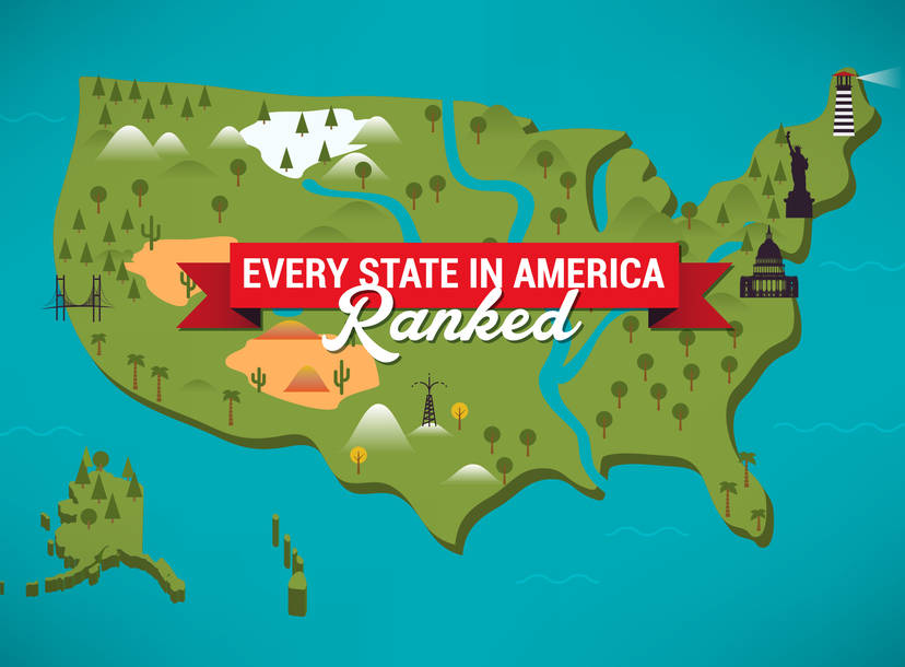 Ranking All 50 Usa States From Best To Worst Best State In America Thrillist