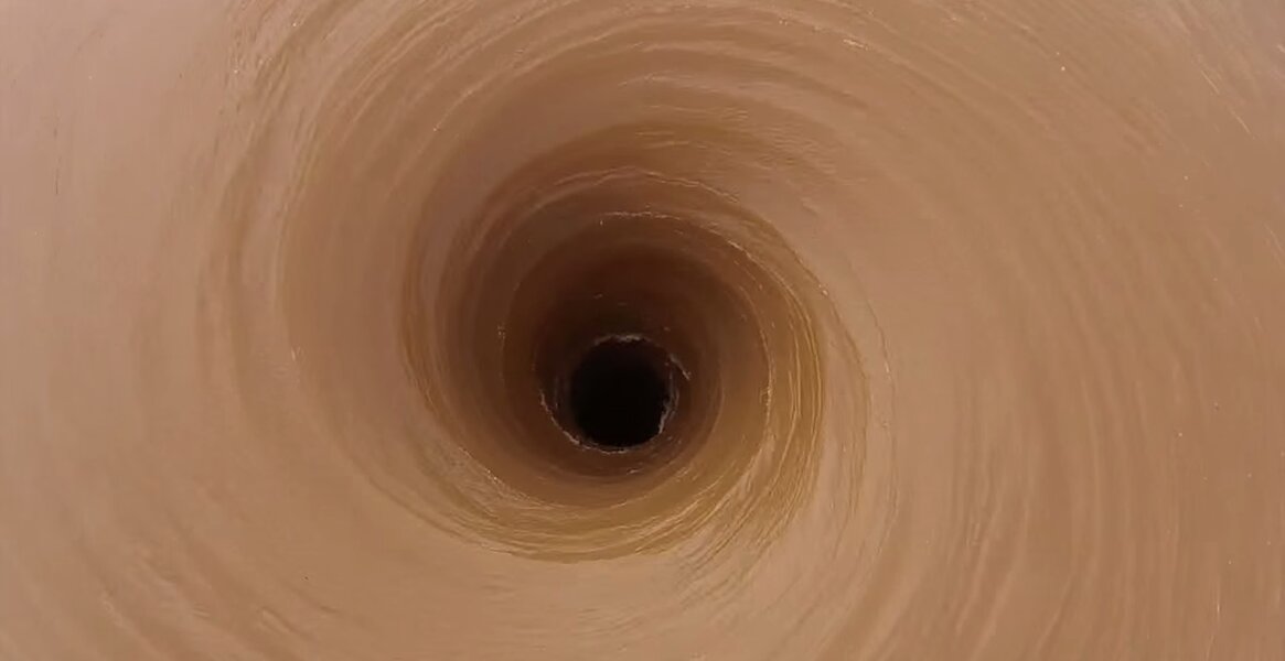 Giant Vortex Draining Lake Texoma