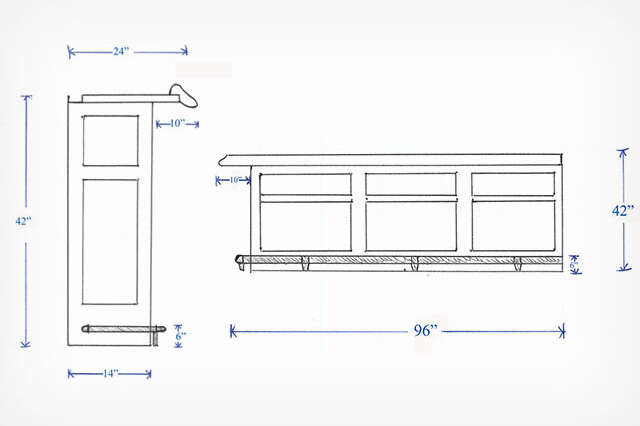 Bar dimensions shop