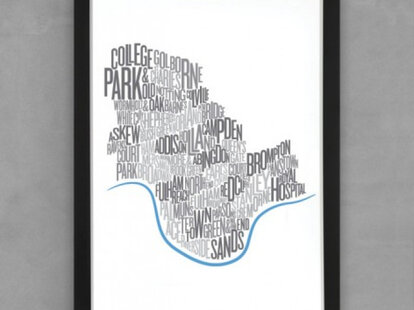 Font Maps - Own - Thrillist London