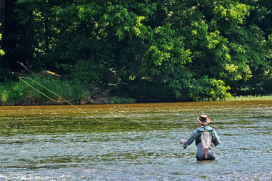 Flying fishing