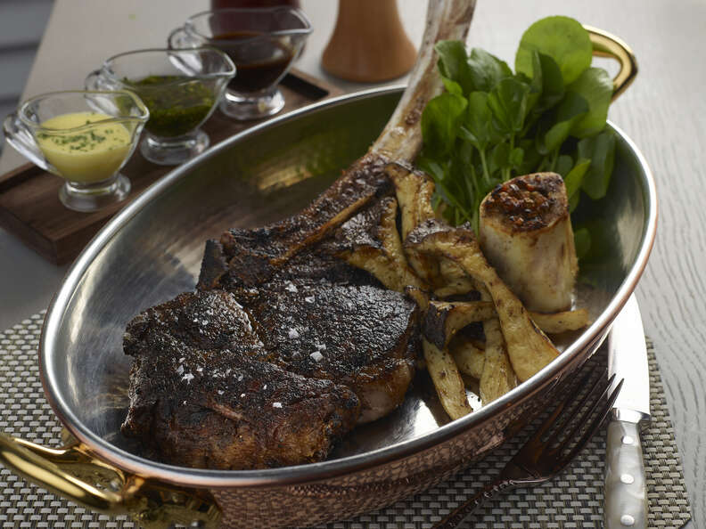 Andiron Steak & Sea, steak dinner