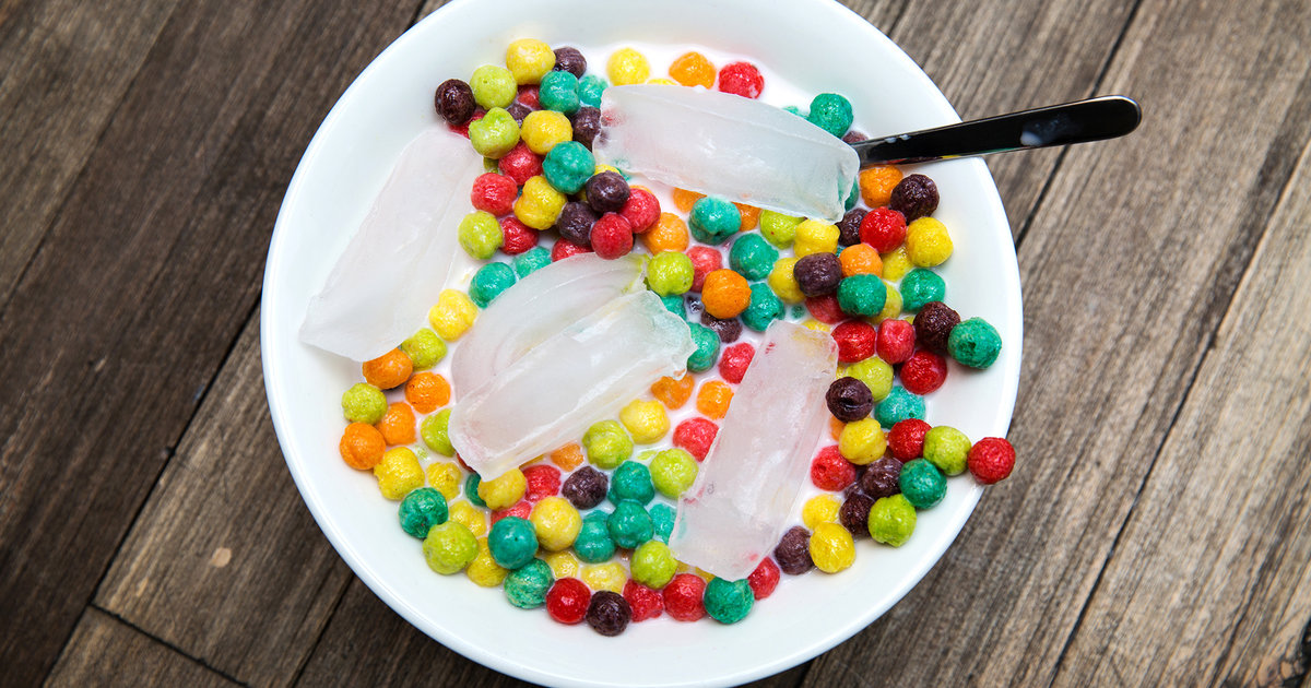 Ice Cubes In Cereal Weird Food Trends Thrillist