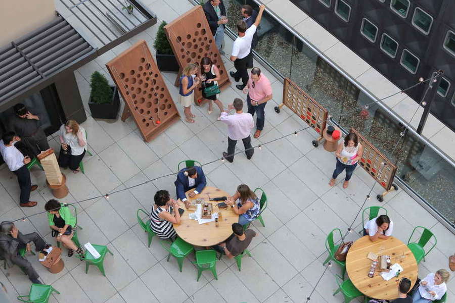 Biergarten at the Hotel Monaco A Bar in Pittsburgh, PA Thrillist