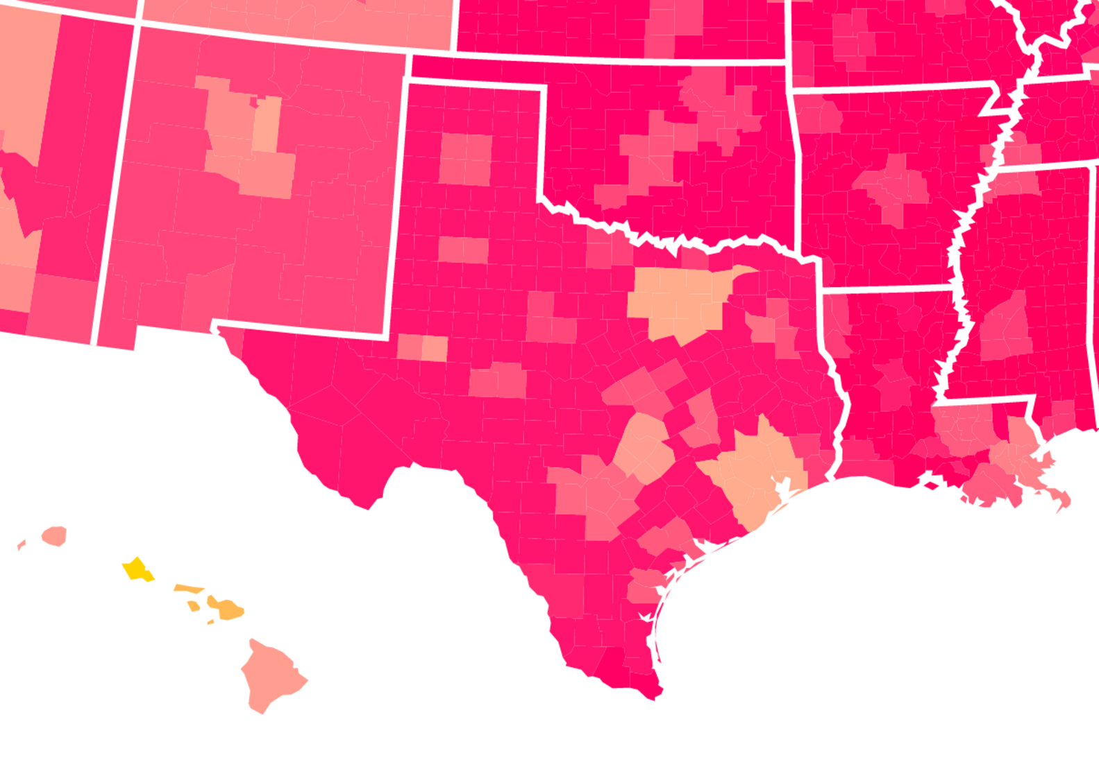 Cost of Living Map: Purchasing Power of $100 in Every Major US City and ...