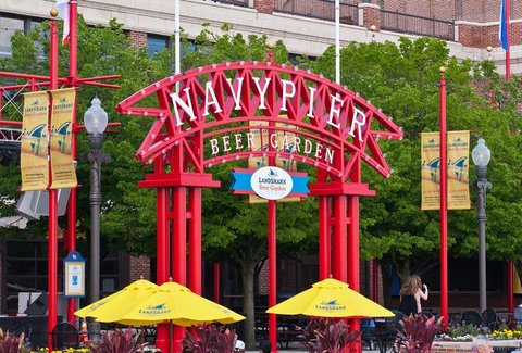 Landshark Beer Garden At Navy Pier A Chicago Il Bar