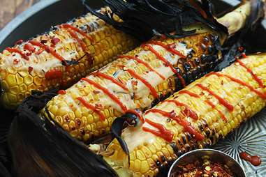 Corn on the cob with Sriracha recipe