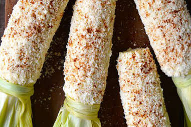 Cheesy roasted garlic corn on the cob recipe