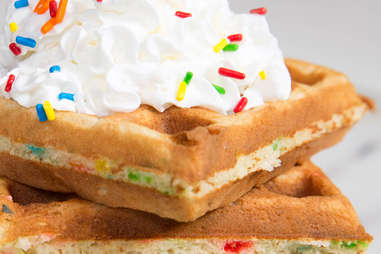 Funfetti Waffles -- Thrillist Recipes