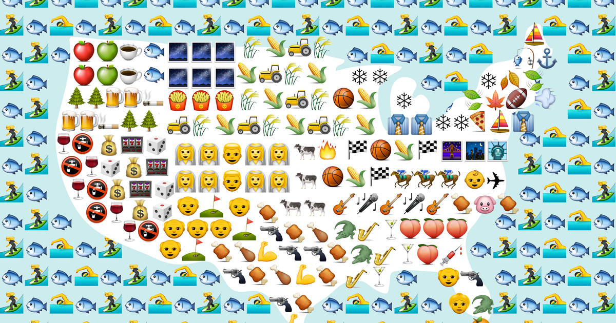 48++ Most popular emoji per state information