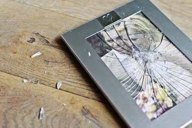 broken wedding photo