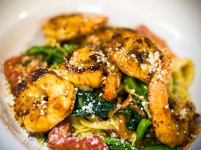 grilled shrimp and pasta