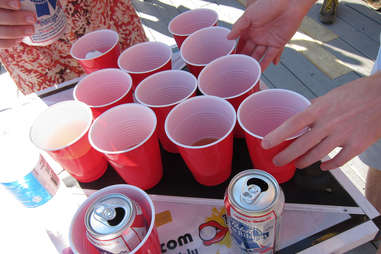 Party alcohol beer SDSU red cups vintage aesthetic drinking frat