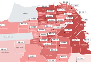 This Map Shows San Francisco's Increasingly Outrageous Rents