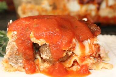 Meatball lasagna