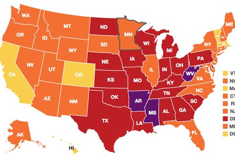 This Map Shows the Most Obese States in America - Thrillist