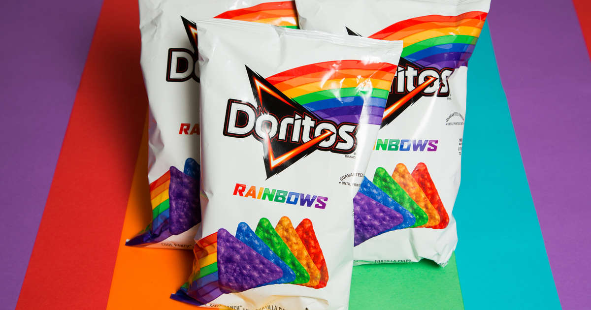 Taste Test: We Ate the Fabulous Rainbow Doritos - Thrillist