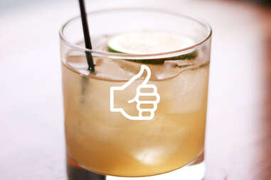 Thumbs up cocktail