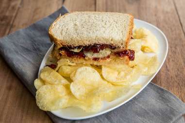 PB&J with potato chips