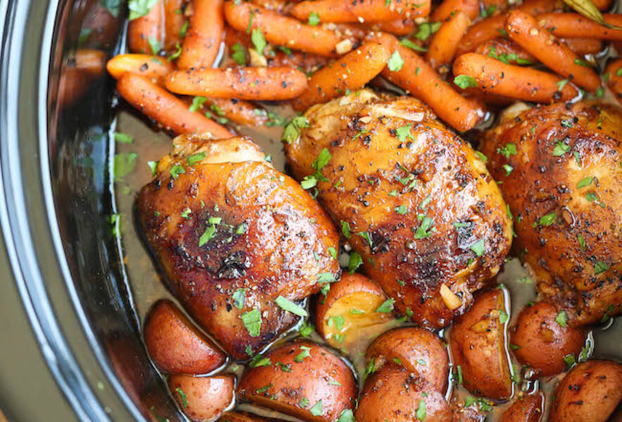 Skillet Chicken Adobo with Coconut Rice. - Half Baked Harvest