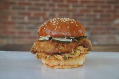 Fred's Korean fried chicken sandwich