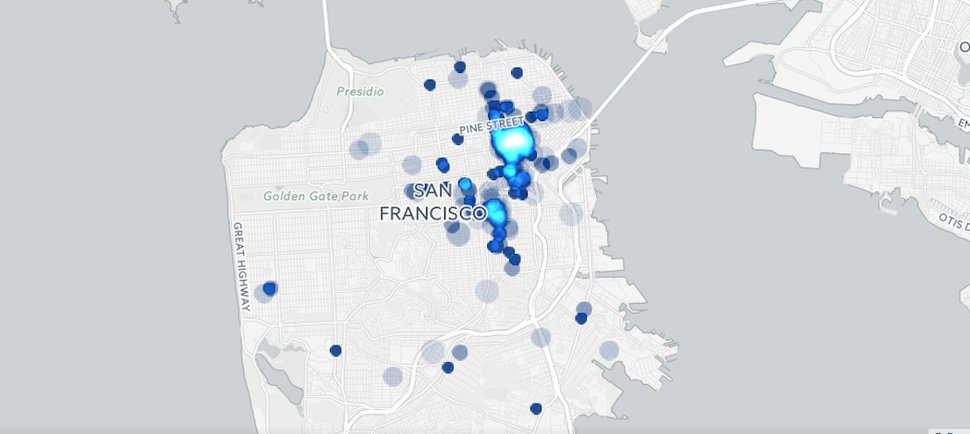 This Map Charts San Francisco's Pesky Public Pooping Problem