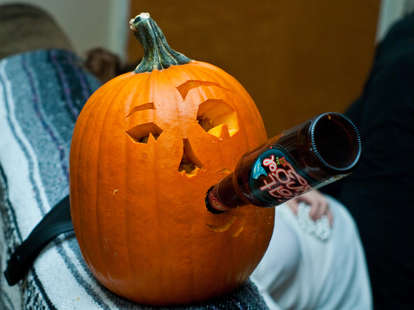 The Genius Way to Make a Pumpkin Into a Beer Cooler Halloween - Thrillist