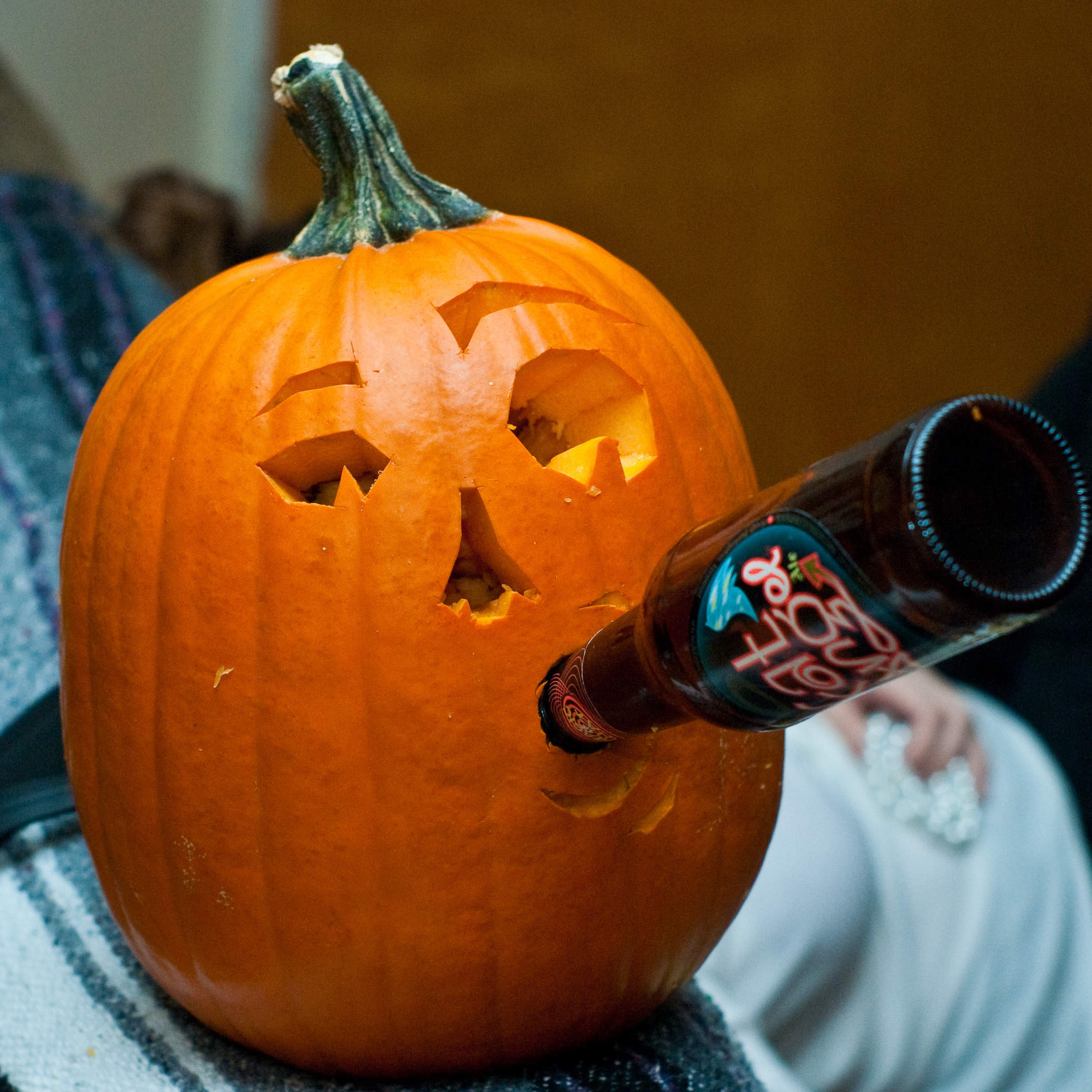 The Genius Way to Make a Pumpkin Into a Beer Cooler Halloween