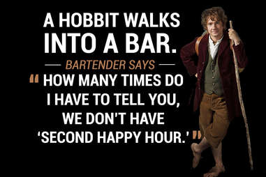 Hobbit walks into a bar