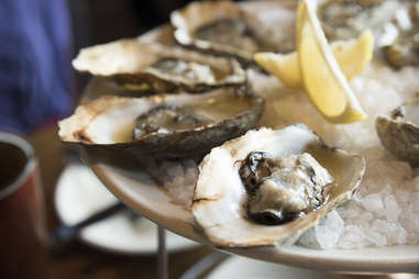 Oysters on the half shell