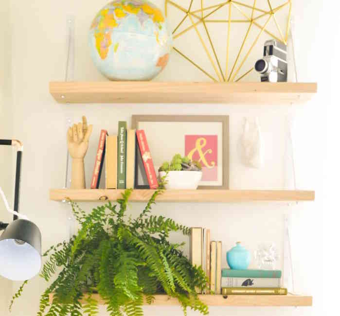 10 Easy Shelves You Can Install In 30 Minutes Easy Wood Shelf