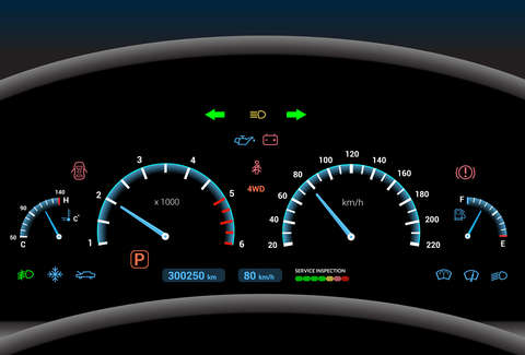 Dashboard Signals Warning Car