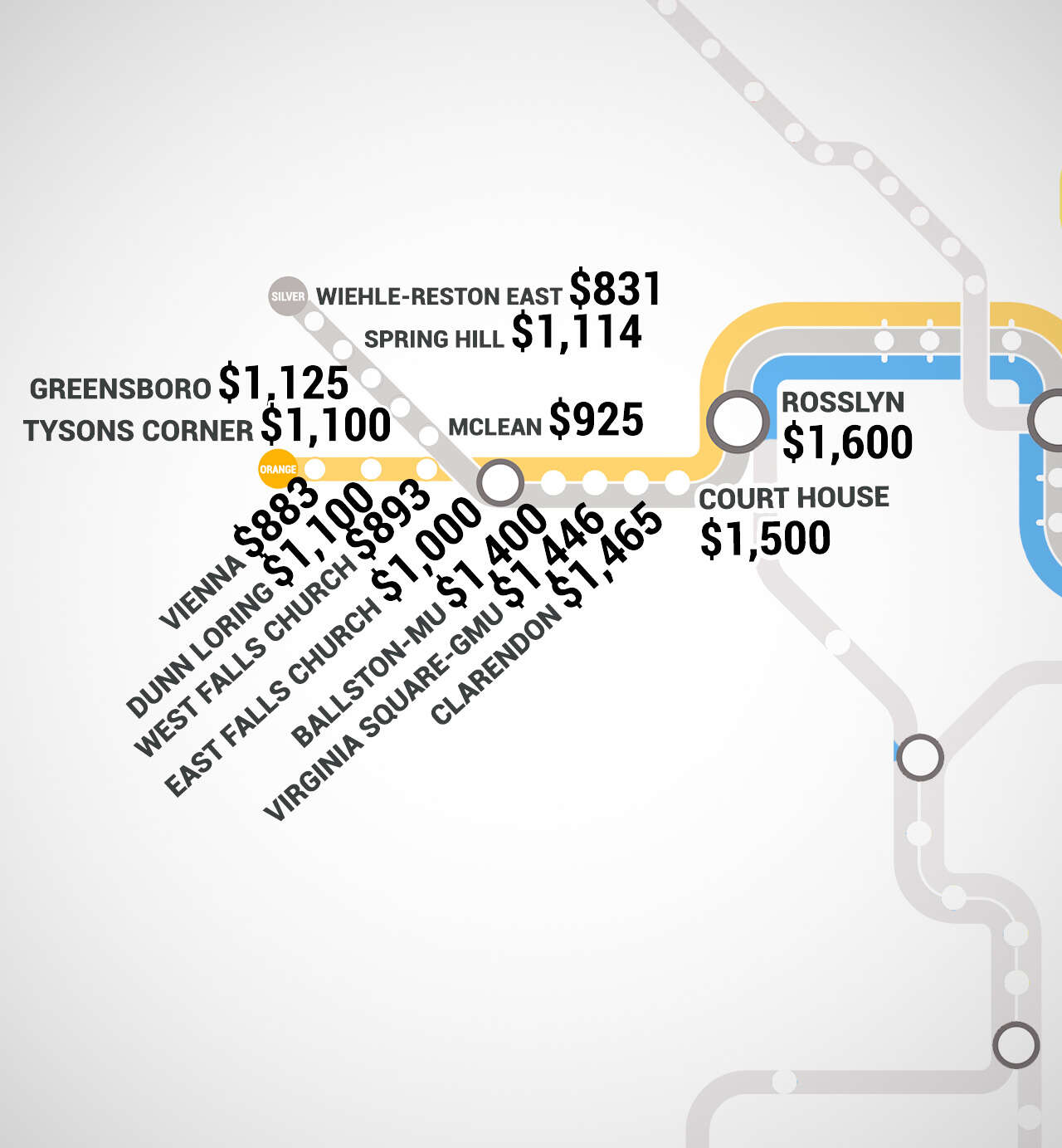 Metro Rental Washington DC Metro Rent Map - Thrillist
