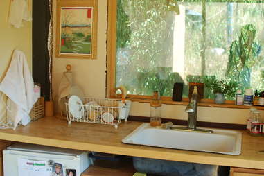 kitchen in a tiny house