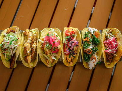 hussong's taco selection