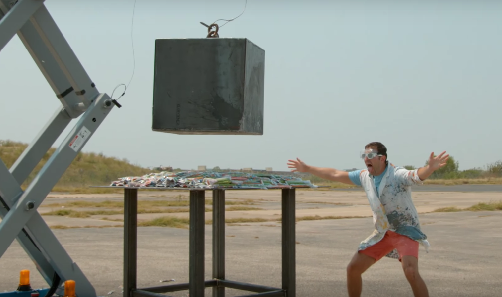 Watch This Massive Block Demolish 1,000 Tubes of Go-Gurt - Thrillist