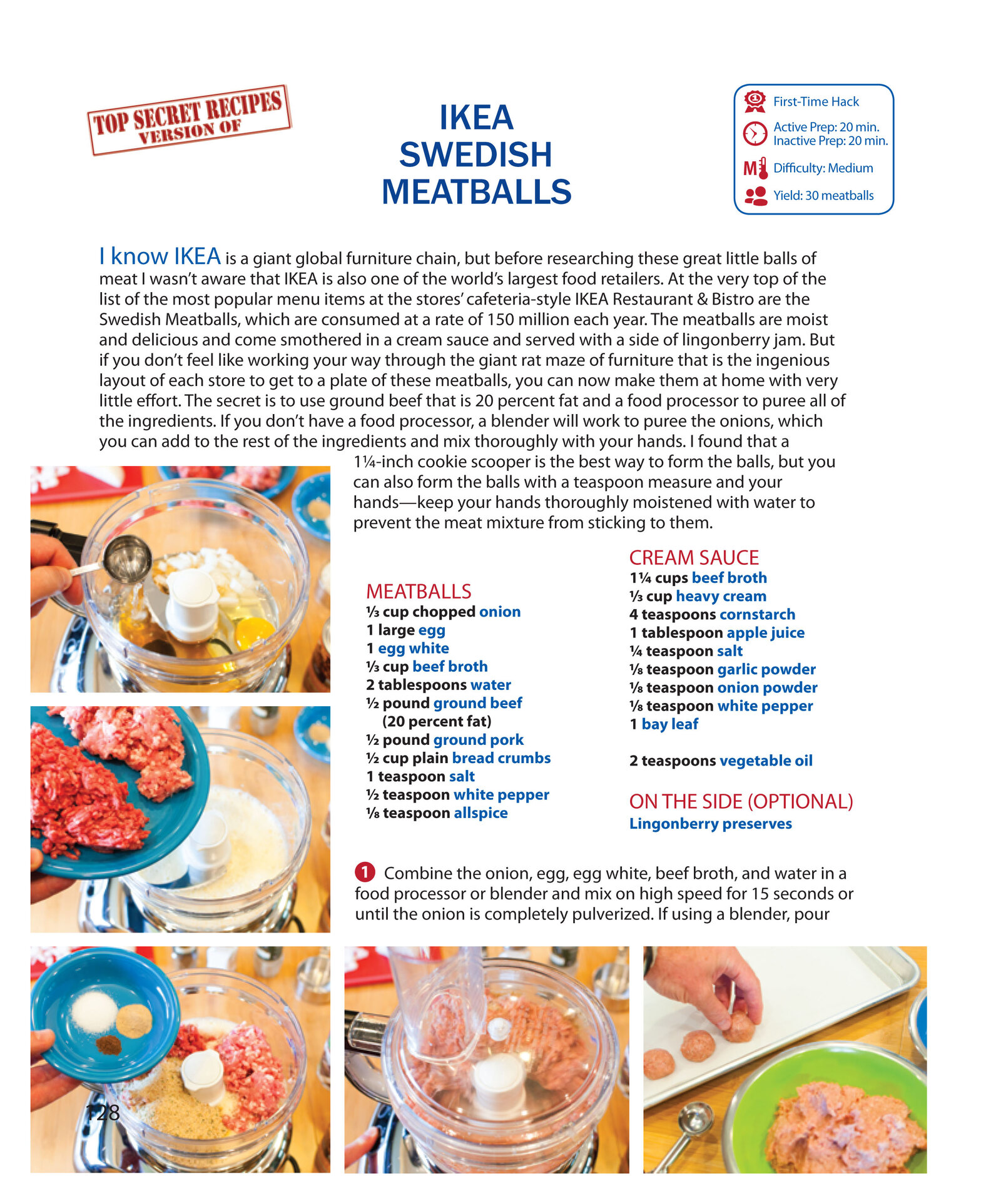Todd Wilbur IKEA Swedish Meatballs Copycat Recipe - Thrillist