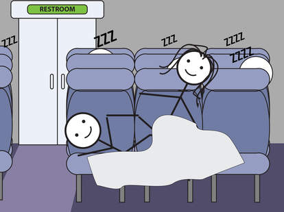 Sex positions for an airplane