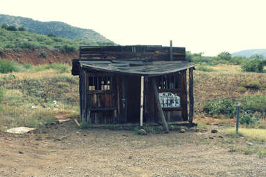 Empty jailhouse at Salt River Canyon