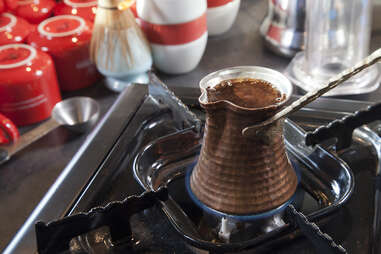 Turkish coffee at Chazzano Coffee Roasters