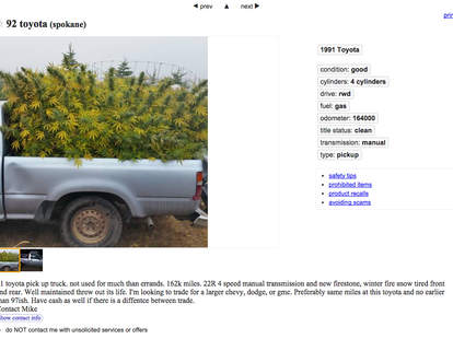 About That Craigslist Ad With The Truck Full Of Weed Thrillist