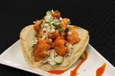 buffalo cauliflower tacos