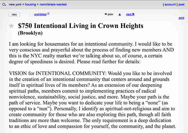 The Weirdest New York Roommate Ads On Craigslist Thrillist