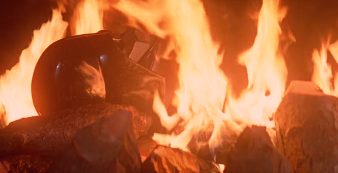 'Tis the Season... for a Cheerful Darth Vader Funeral Pyre Yule Log