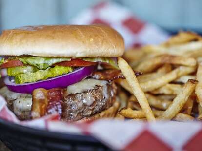 acme feed and seed burger and fries